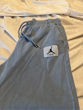 NWT Jordan Flight Sweatpants Men’s Large Blue Joggers Nike FB7298-436